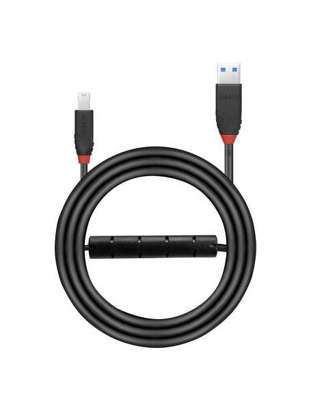 Lindy 43227 cable USB USB 3.2 Gen 1 (3.1 Gen 1) 10 m USB A USB B Negro