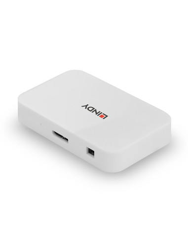 Lindy 43143 hub de interfaz USB 3.2 Gen 1 (3.1 Gen 1) Type-A 5000 Mbit s Blanco