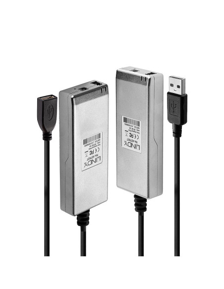 Lindy 42702 ampliador de red Transmisor y receptor de red Gris