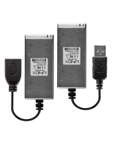 Lindy 42702 ampliador de red Transmisor y receptor de red Gris