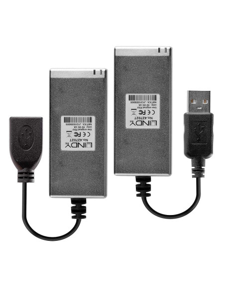 Lindy 42702 ampliador de red Transmisor y receptor de red Gris