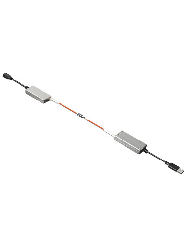 Lindy 42702 ampliador de red Transmisor y receptor de red Gris