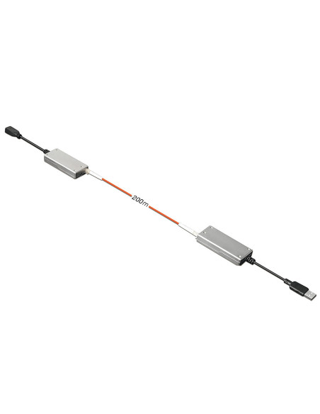 Lindy 42702 ampliador de red Transmisor y receptor de red Gris