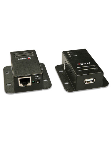 Lindy 42680 ampliador de red Transmisor y receptor de red Negro