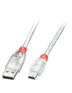 Lindy 41783 cable USB USB 2.0 2 m USB A Mini-USB B Transparente