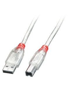 Lindy 41754 cable USB USB 2.0 3 m USB A USB B Transparente