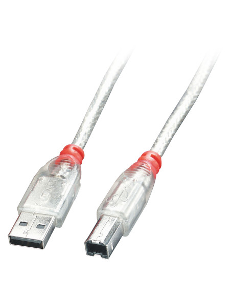 Lindy 41754 cable USB USB 2.0 3 m USB A USB B Transparente