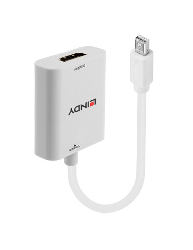 Lindy 41069 adaptador de cable de vídeo Mini DisplayPort HDMI tipo A (Estándar) Blanco