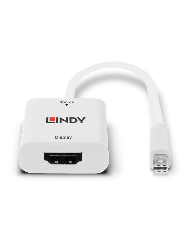 Lindy 41069 adaptador de cable de vídeo Mini DisplayPort HDMI tipo A (Estándar) Blanco