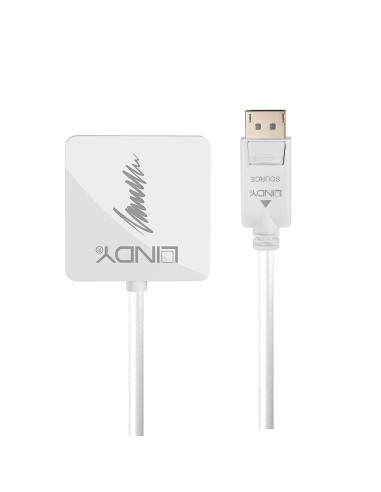 Lindy 41028 adaptador de cable de vídeo DisplayPort DVI-D + VGA (D-Sub) + HDMI Negro