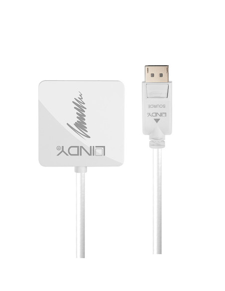 Lindy 41028 adaptador de cable de vídeo DisplayPort DVI-D + VGA (D-Sub) + HDMI Negro
