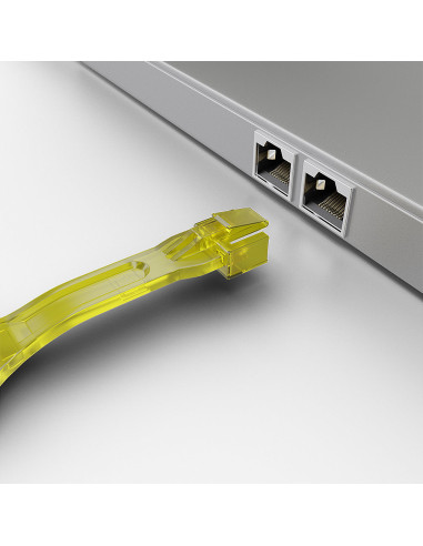 Lindy 40633 bloqueador de puerto Llave de bloqueador de puerto RJ-45 Amarillo Acrilonitrilo butadieno estireno (ABS) 1 pieza(s)