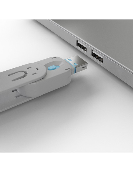 Lindy 40622 bloqueador de puerto Llave de bloqueador de puerto USB tipo A Azul Acrilonitrilo butadieno estireno (ABS) 1 pieza(s)