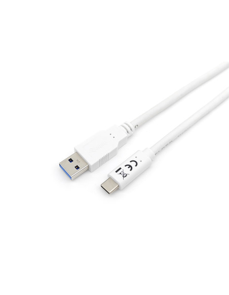 Equip 128363 Cable USB 3.2 Gen 1 C a A, M M , 1,0m, 5Gbps, Blanco