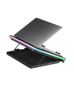 Mars Gaming MNBC6, Base Refrigeradora + Stand XL 19'' ARGB, 3 Ventiladores, Soporte para Móvil 2