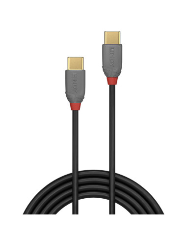 Lindy 36872 cable USB USB 2.0 2 m USB C Negro, Gris