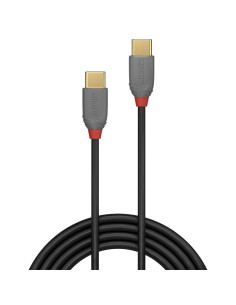 Lindy 36871 cable USB USB 2.0 1 m USB C Negro, Gris 2