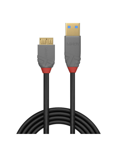 Lindy 36768 cable USB USB 3.2 Gen 1 (3.1 Gen 1) 3 m USB A Micro-USB B Negro