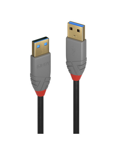Lindy 36753 cable USB USB 3.2 Gen 1 (3.1 Gen 1) 3 m USB A Negro, Gris