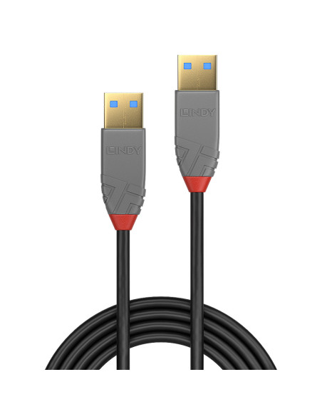 Lindy 36753 cable USB USB 3.2 Gen 1 (3.1 Gen 1) 3 m USB A Negro, Gris