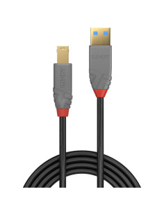 Lindy 36742 cable USB USB 3.2 Gen 1 (3.1 Gen 1) 2 m USB A USB B Negro, Gris 2