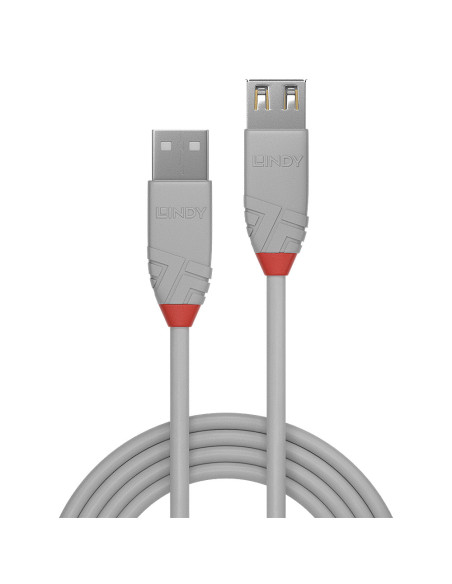 Lindy 36715 cable USB USB 2.0 5 m USB A Gris