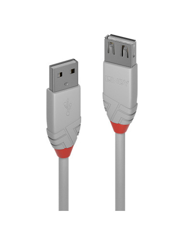 Lindy 36712 cable USB USB 2.0 1 m USB A Gris