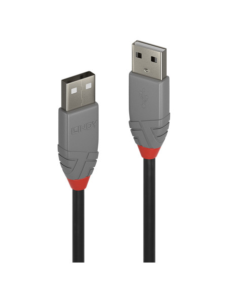 Lindy 36690 cable USB USB 2.0 0,2 m USB A Negro