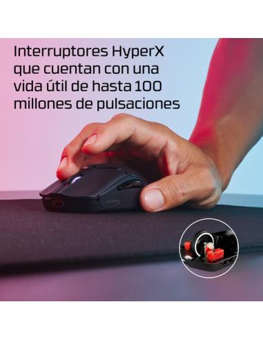 HyperX Pulsefire Haste 2 Mini: ratón gaming inalámbrico (negro)