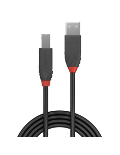 Lindy 36670 cable USB USB 2.0 0,2 m USB A USB B Negro, Gris 2