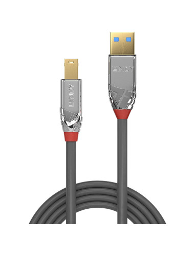Lindy 36662 cable USB USB 3.2 Gen 1 (3.1 Gen 1) 2 m USB A USB B Gris