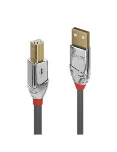 Lindy 36642 cable USB USB 2.0 2 m USB A USB B Gris