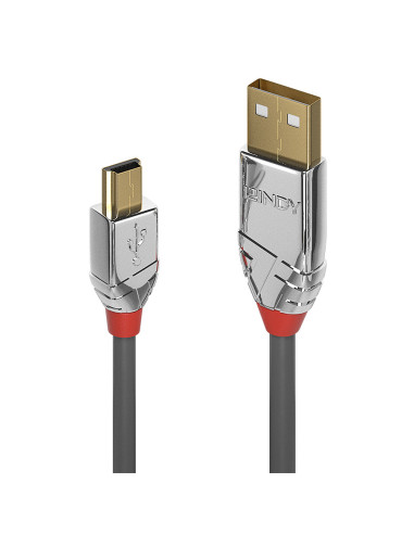 Lindy 36635 cable USB USB 2.0 7,5 m USB A Mini-USB B Gris