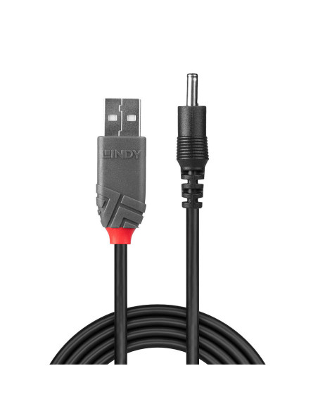 Lindy 70266 cable de transmisión Negro 1,5 m USB A