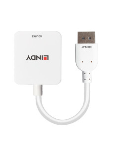 Lindy 38303 adaptador de cable de vídeo 0,095 m HDMI tipo A (Estándar) DisplayPort Blanco 2