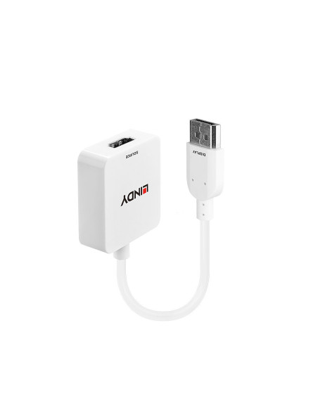 Lindy 38146 adaptador de cable de vídeo HDMI tipo A (Estándar) DisplayPort Blanco