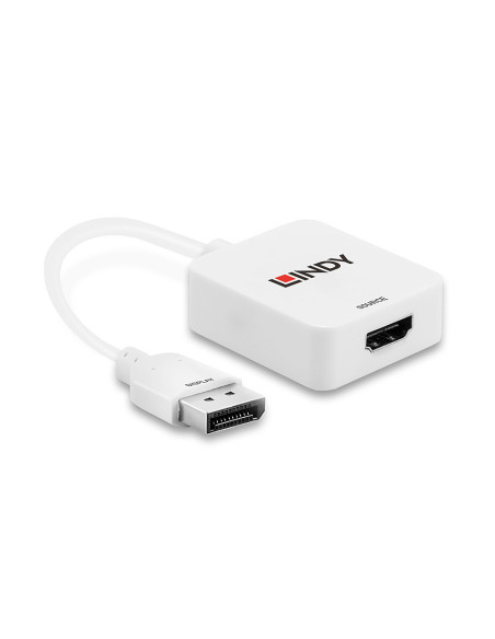 Lindy 38146 adaptador de cable de vídeo HDMI tipo A (Estándar) DisplayPort Blanco