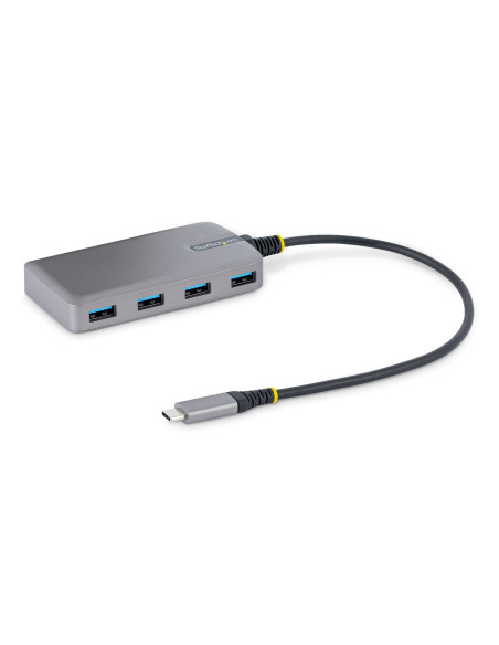 StarTech.com Hub USB de 4 Puertos USBA - USB 3.0 de 5Gbps - Alimentado por el Bus - Concentrador USB-C de 4 Puertos USB-A con