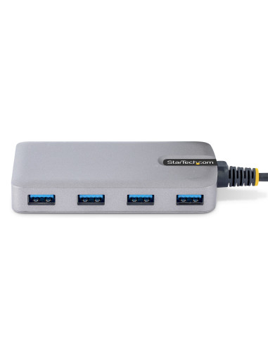 StarTech.com Hub USB de 4 Puertos USBA - USB 3.0 de 5Gbps - Alimentado por el Bus - Concentrador USB-C de 4 Puertos USB-A con