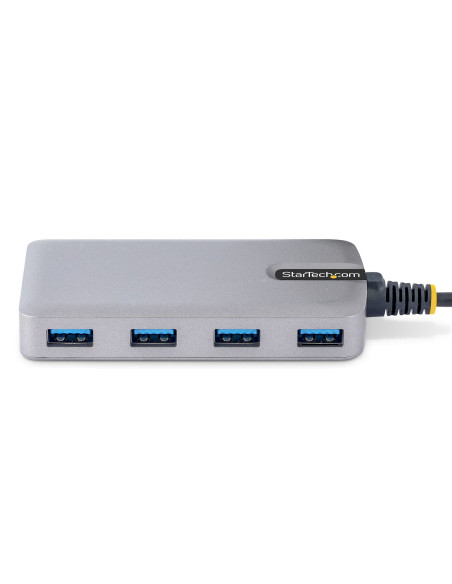 StarTech.com Hub USB de 4 Puertos USBA - USB 3.0 de 5Gbps - Alimentado por el Bus - Concentrador USB-C de 4 Puertos USB-A con
