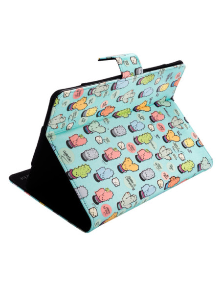 SilverHT Funda Universal Rotatory 360º (9 - 10.1'') Cactoos Green metal