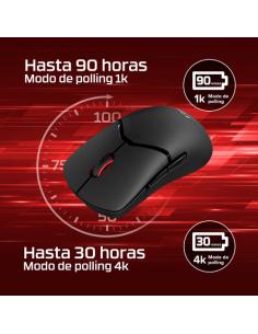 HyperX Pulsefire Saga Pro: ratón gaming inalámbrico (negro)