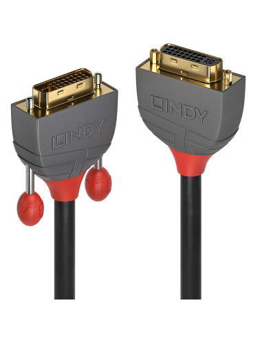 Lindy 36230 cable DVI 0,5 m DVI-D DVI-I Negro