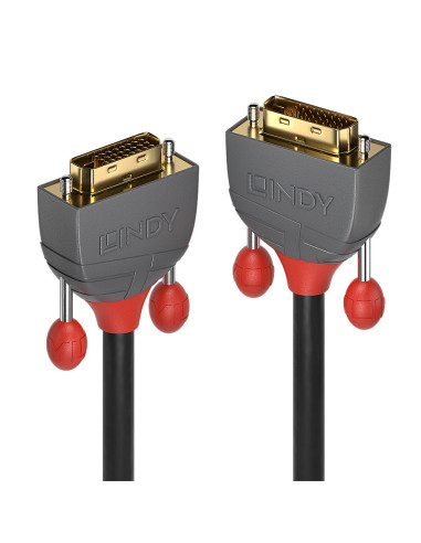 Lindy 36220 cable DVI 0,5 m DVI-D Gris