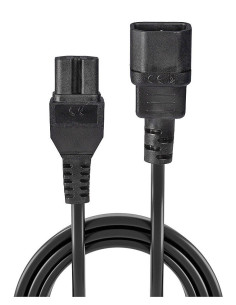 Lindy 30314 cable de transmisión Negro 2 m C14 acoplador C15 acoplador 2
