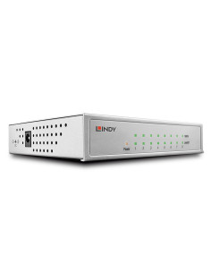 Lindy 25045 switch Gestionado Gigabit Ethernet (10 100 1000) Energía sobre Ethernet (PoE) Plata
