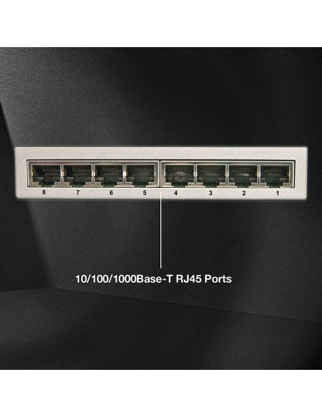 Lindy 25045 switch Gestionado Gigabit Ethernet (10 100 1000) Energía sobre Ethernet (PoE) Plata