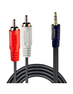 Lindy 35680 cable de audio 1 m 3,5mm 2 x RCA Negro 2