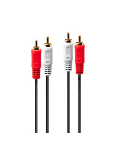 Lindy 35660 cable de audio 1 m 2 x RCA Rojo, Blanco