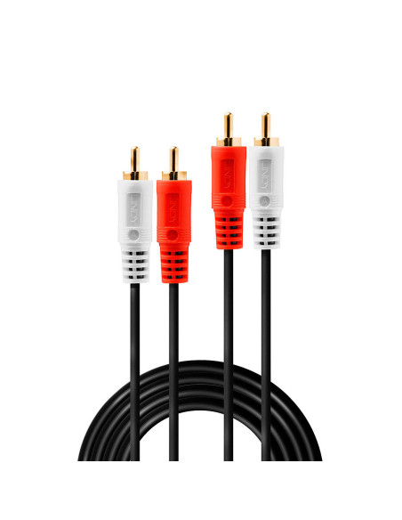 Lindy 35660 cable de audio 1 m 2 x RCA Rojo, Blanco
